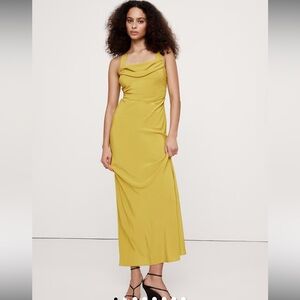 Banana Republic Mustard Yellow Maxi Dress
